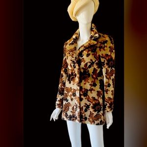 Vintage 60’s Raised Chenille Carpet Coat